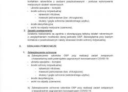 Wytyczne Prezesa ZG ZOSP RP o udziale OSP w działaniach związanych z zagrożeniem pandemią SARS Cov-2 - 14.03.2020