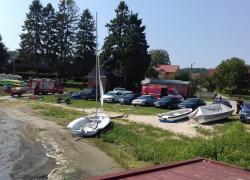 Ćwiczenia z ratownictwa wodnego na jeziorze Żarnowieckim - 01.08.2018