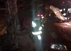 Wypadek samochodowy na trasie Opalino-Rybno - 21.01.2011