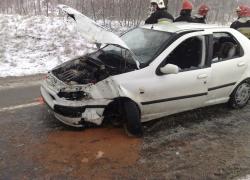 Wypadek samochodowy w Tadzinie - 15.01.2012