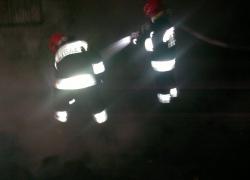 Pożar składowiska palet w Strzebielinku - 01.02.2012