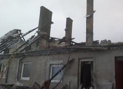 Pożar domu w Ciekocinku - 08.02.2012