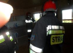 Pożar domku letniskowego w Nadolu - 25.03.2012