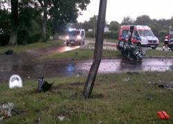 Śmiertelny wypadek motocyklowy w Czymanowie - 01.07.2012