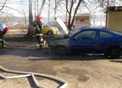 Pożar samochodu w Czymanowie - 04.03.2013