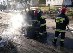 Pożar samochodu w Czymanowie - 04.03.2013