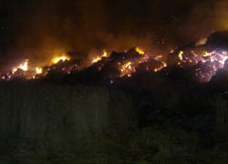 Pożar balotów słomy w Lisewie - 26, 27,28.07.2013