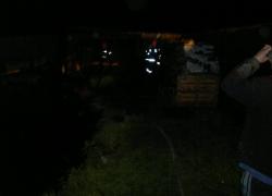 Pożar baraku w Nadolu. - 24.10.2013