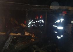 Pożar baraku w Nadolu. - 24.10.2013