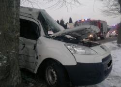 Wypadek samochodowy w Rybnie - 27.01.2014
