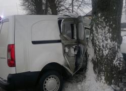 Wypadek samochodowy w Rybnie - 27.01.2014