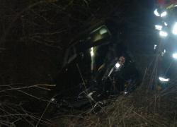 Wypadek samochodowy w Brzynie - 16.01.2015