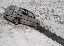 Wypadek samochodowy na trasie Gniewino - Strzebielinek - 27.01.2015