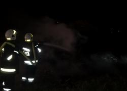 Pożar sterty trocin w Lisewie - 14.08.2015