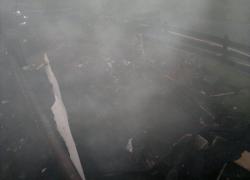 Pożar domku letniskowego w Nadolu - 31.10.2015