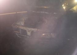 Pożar samochodu w Nadolu - 07.03.2016