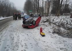 Wypadek samochodowy w Czymanowie - 07.02.2017