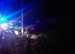 Wypadek samochodowy w Czymanowie
