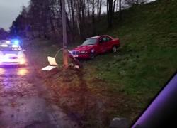 Wypadek samochodowy w Czymanowie - 13.12.2017