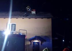 Pożar sadzy w kominie w Nadolu - 01.03.2018