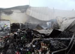 Pożar sklepu wielkopowierzchniowego w Gniewinie - 05.04.2018