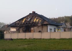 Pożar budynku mieszkalnego w Nadolu - 25.04.2019