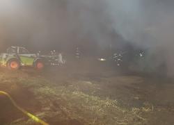 Pożar balotów siana w Bychowie - 04.09.2019