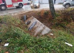 Wypadek samochodowy w Czymanowie - 04.11.2019