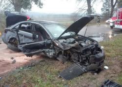 Wypadek samochodowy w Czymanowie - 04.11.2019