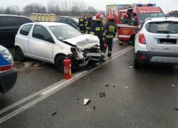 Wypadek samochodowy w Gniewinie - 18.01.2020