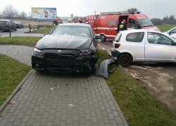 Wypadek samochodowy w Gniewinie - 18.01.2020