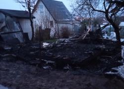 Pożar domku działkowego w Gniewinie - 03.02.2022