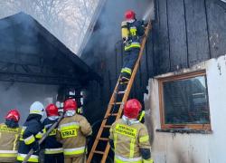 Pożar domu w Tadzinie - 09.04.2022