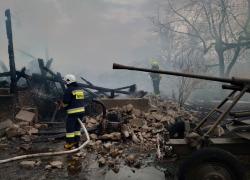 Pożar budynku gospodarczego w Rybienku - 30.05.2022