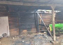 Pożar stodoły w Toliszczku