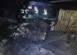 Pożar drewnianej szopy w Lisewie - 05.12.2023
