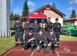 Kolejne podium na powiatowych zawodach sportowo-pożarniczych