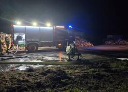 Pożar budynku wielorodzinnego w Brzynie - 06.11.2024