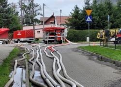 Działania przeciwpowodziowe w Nowym Dworze Gdańskim - 29.07.2025