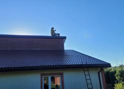 Pożar sadzy w kominie w Gniewinie - 19.08.2025