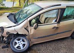 Wypadek samochodowy na trasie Czymanowo - Kartoszyno - 17.09.2025