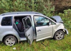 Wypadek samochodowy na trasie Czymanowo - Kartoszyno - 17.09.2025