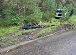 Wypadek samochodowy na trasie Czymanowo - Kartoszyno - 17.09.2025