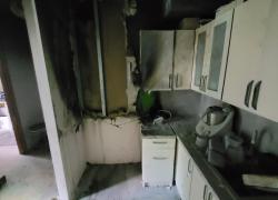 Pożar mieszkania w Gniewinie - 06.10.2025