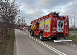 Wypadek drogowy w Nadolu - 21.12.2025