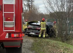 Wypadek drogowy w Nadolu - 21.12.2025