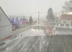 Pożar sadzy w kominie w Bychowie - 30.12.2025