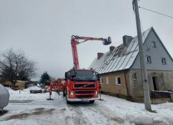 Pożar sadzy w kominie w Strzebielinku - 30.01.2026