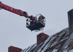 Pożar sadzy w kominie w Strzebielinku - 30.01.2026