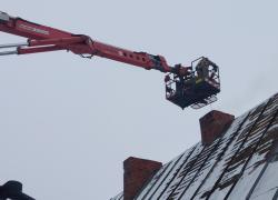 Pożar sadzy w kominie w Strzebielinku - 30.01.2026